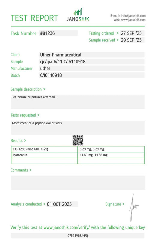 CJC 1295 No Dac 10mg CJC/IPA