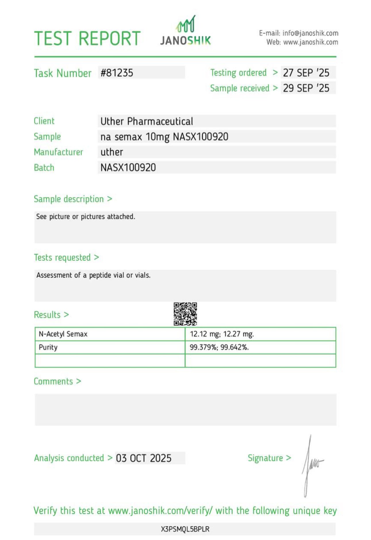 Semax 10mg